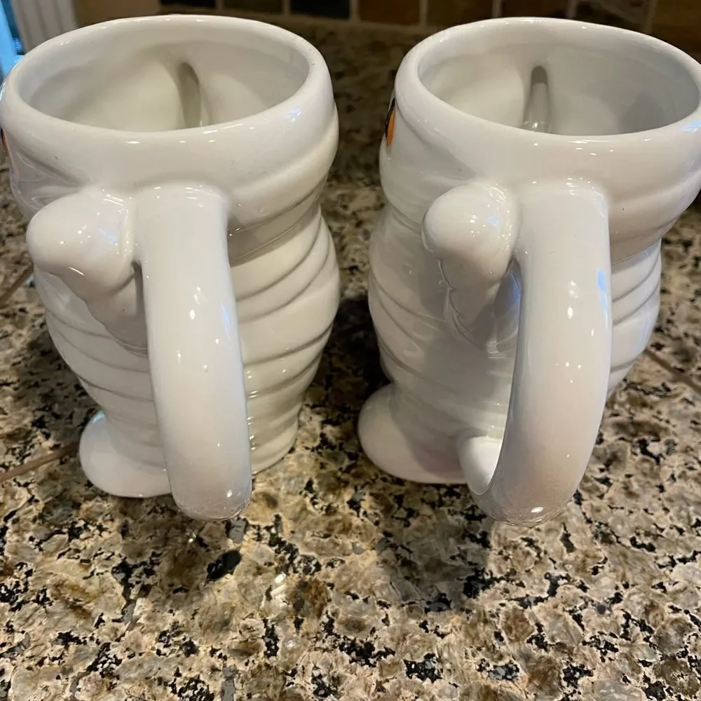 Hyde and EEK Stoneware Mummy Mugs set of 2!